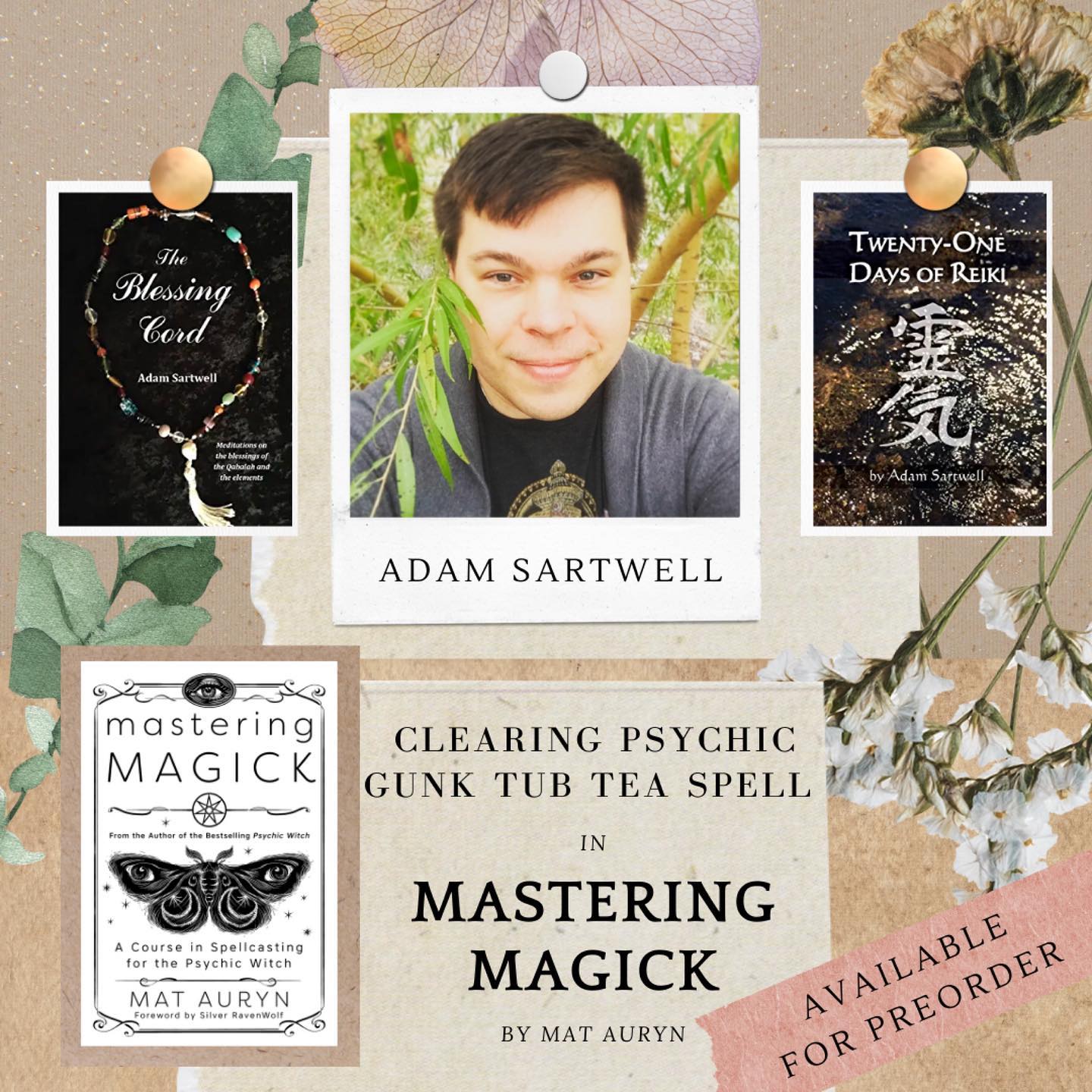 I reached out to several folks that I respect when writing Mastering Magick to submit a spell, working, or formula. I’m honored to have co-founder of @temple_of_witchcraft, @owlstar59’s Clearing Psychic Gunk Tub Tea Spell as a contribution in the book. ♥️🙏🏻